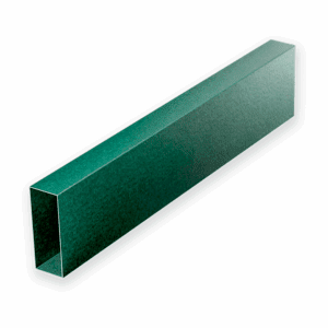 Perfil Tubular Verde Cal.22  Largo 6mt  3 x1 1/2”